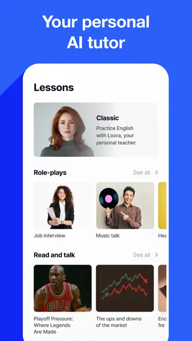 Langify – AI Language Tutor app screenshot 2