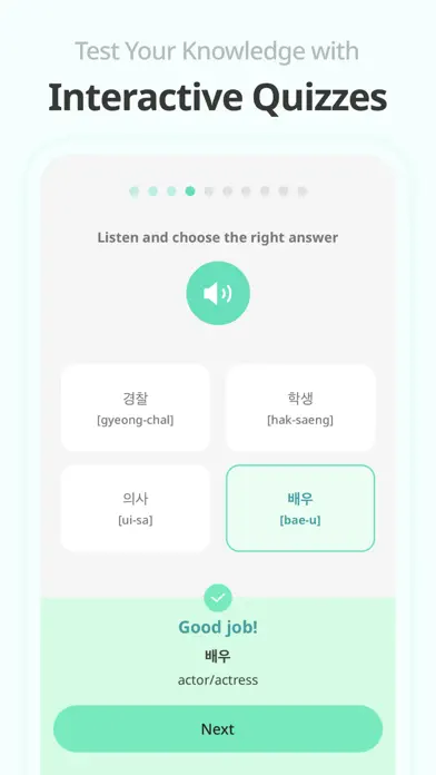 Learn basic Korean – HeyKorea app screenshot 5