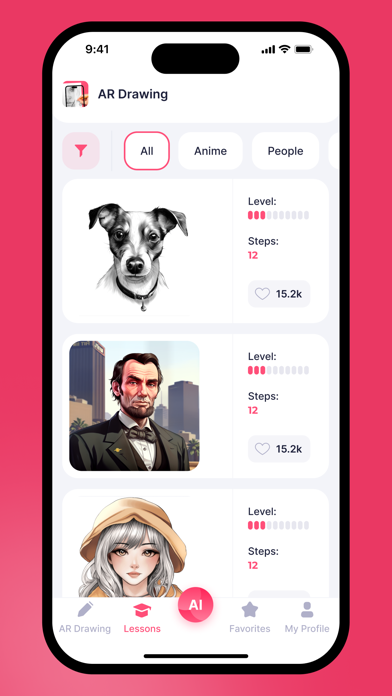 Learn how to draw – ArtWorkout app screenshot 7