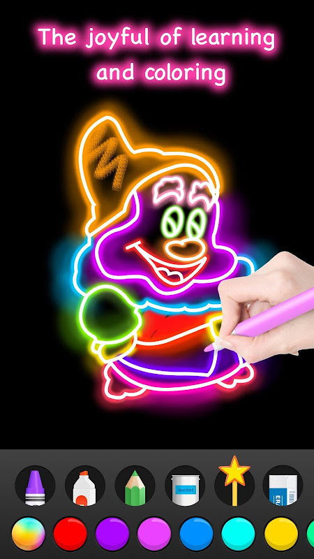 Learn to Draw Glow Cartoon app screenshot 7