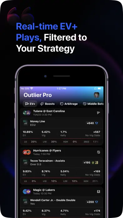 LFG Sports AI: Props & Trends app screenshot 3