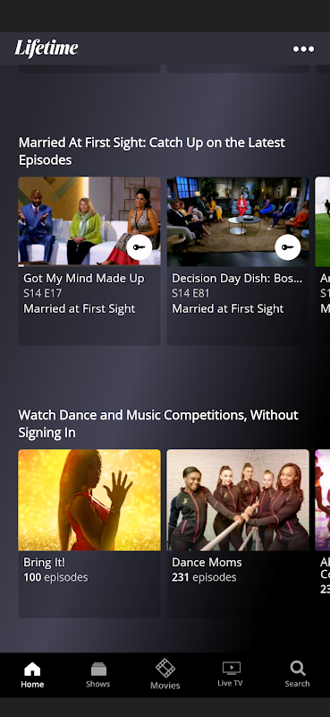 Lifetime app screenshot 1