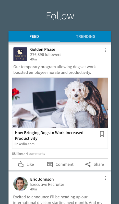 LinkedIn app screenshot 3
