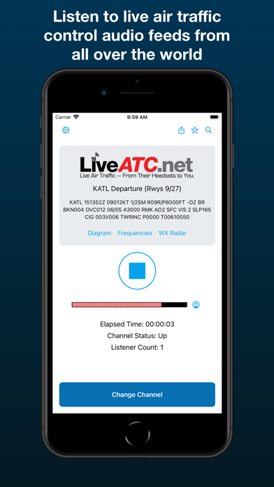LiveATC for Android app screenshot 1