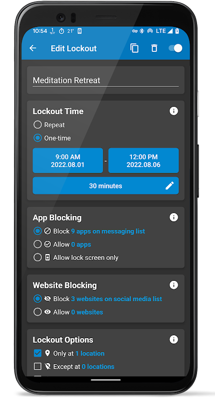 Lock Me Out – App/Site Blocker app screenshot 5