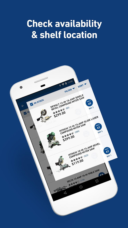 Lowe’s app screenshot 1