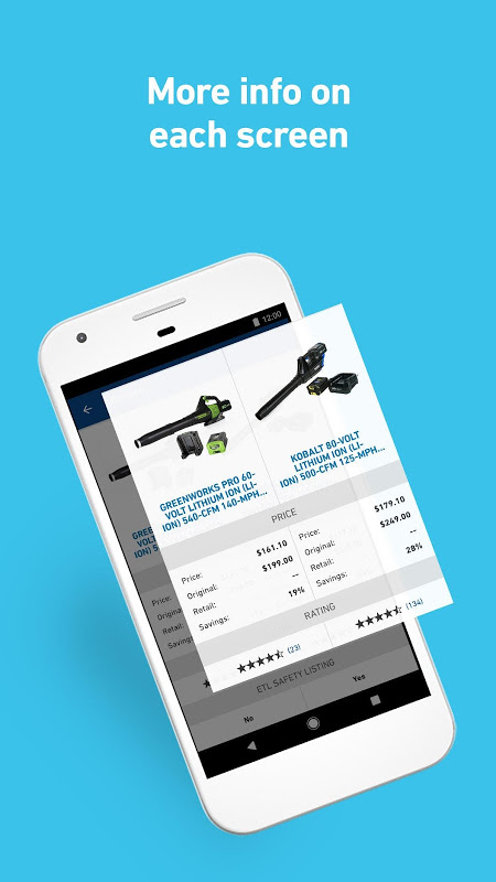 Lowe’s app screenshot 2