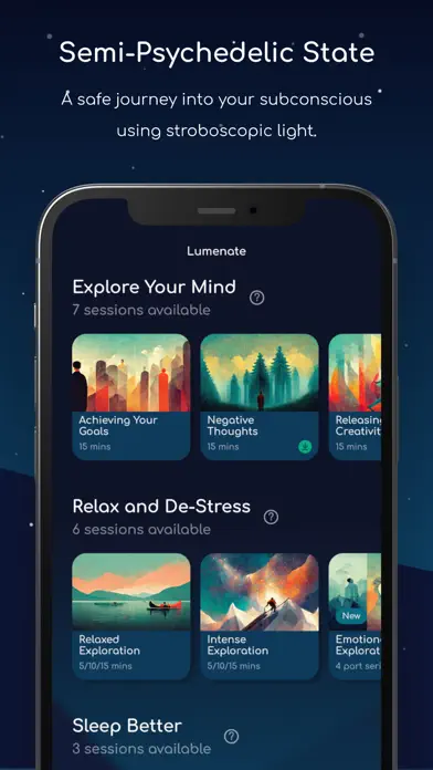 Lumenate: Explore & Relax app screenshot 2