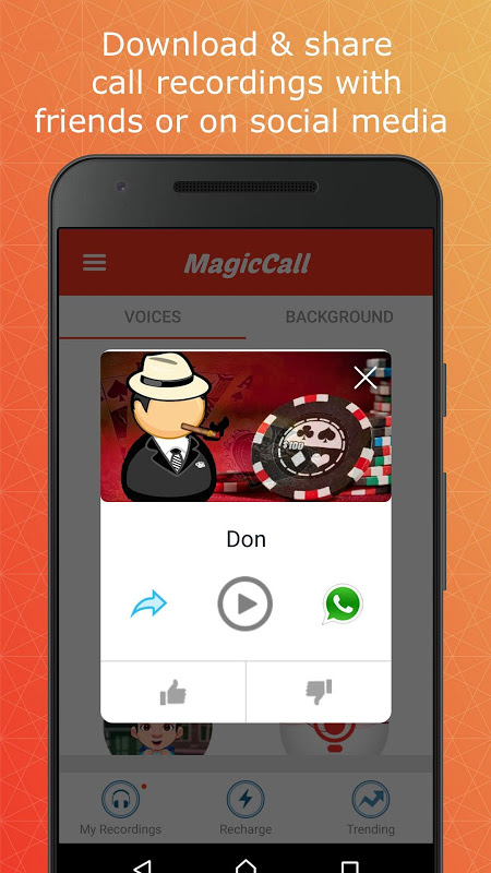 MagicCall app screenshot 2