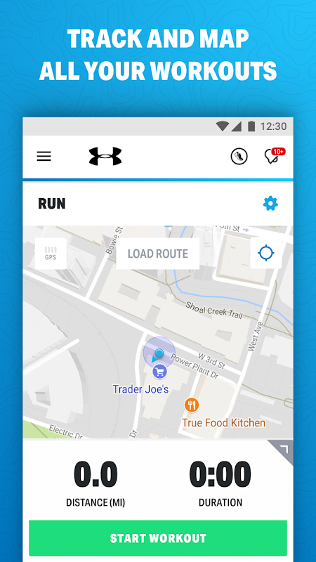 Map My Run by Under Armour app screenshot 1