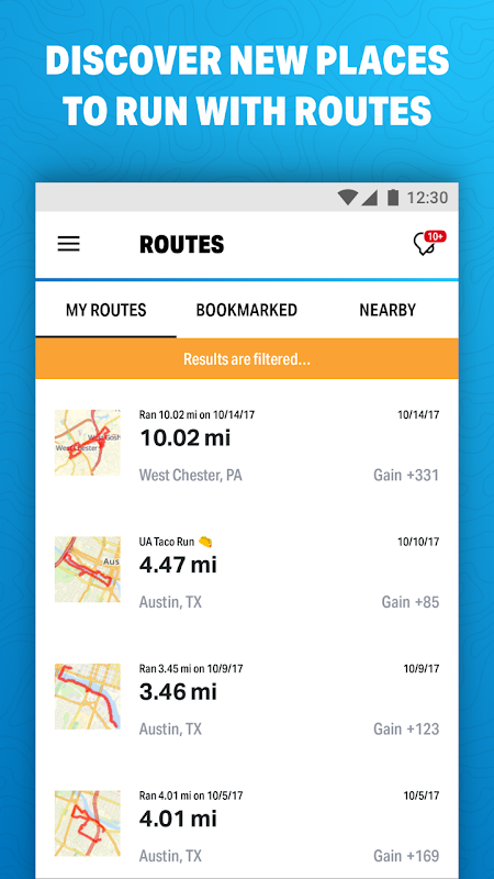 Map My Run by Under Armour app screenshot 4