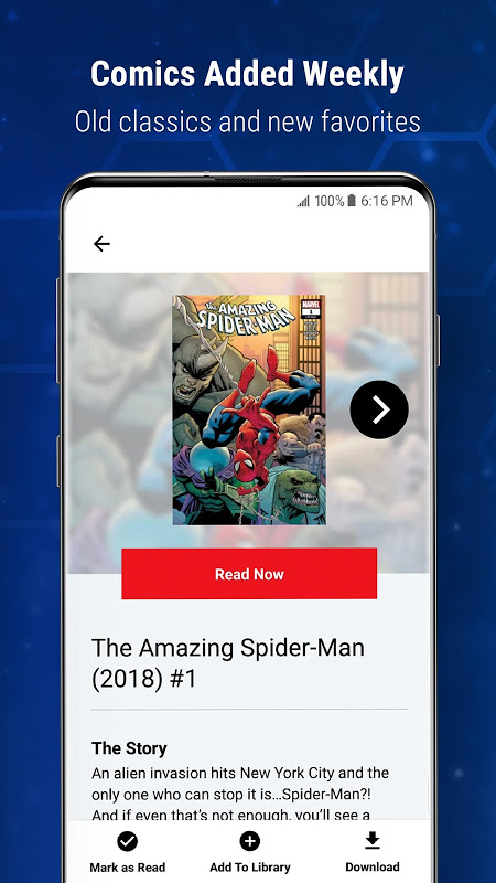 Marvel Unlimited app screenshot 1