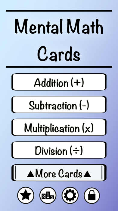Math Flash Cards app screenshot 1