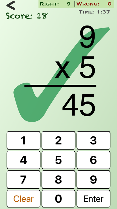 Math Flash Cards app screenshot 2