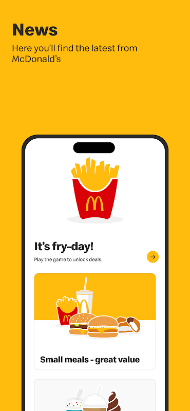 McDonald’s app screenshot 2