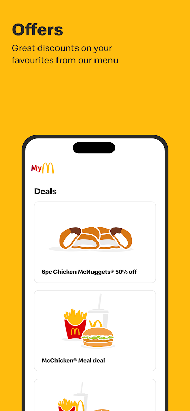 McDonald’s app screenshot 3
