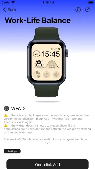 MD170B: Digital watch face app screenshot 6