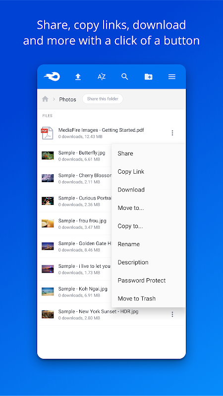 MediaFire app screenshot 8