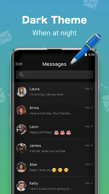 Messenger: Text Messages, SMS app screenshot 2