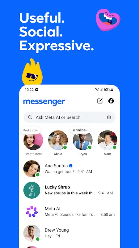 Messenger app screenshot 1