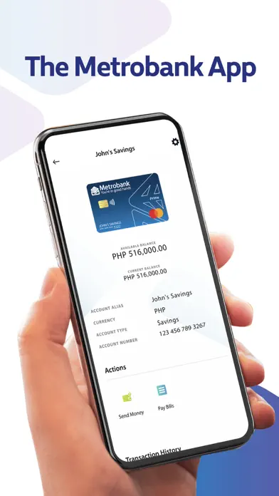Metro Bank app screenshot 1