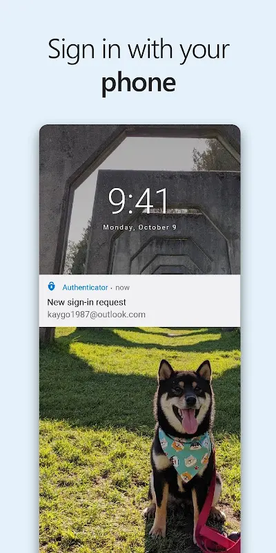 Microsoft Authenticator app screenshot 2