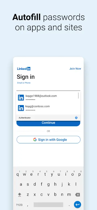Microsoft Authenticator app screenshot 3