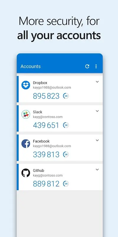 Microsoft Authenticator app screenshot 4