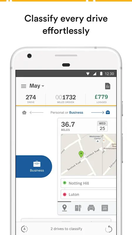 Mileage Tracker by MileIQ app screenshot 3