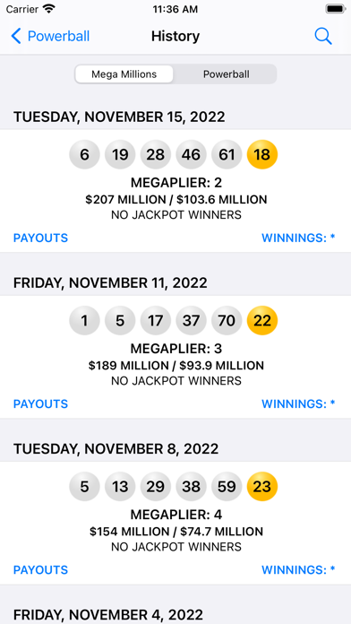 Millions 2019 app screenshot 3