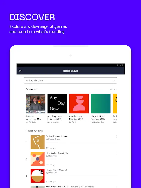 Mixcloud – Music, Mixes & Live app screenshot 4
