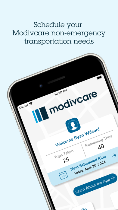Modivcare app screenshot 2