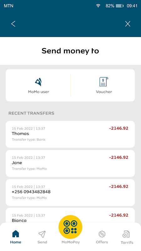 MoMo app screenshot 6