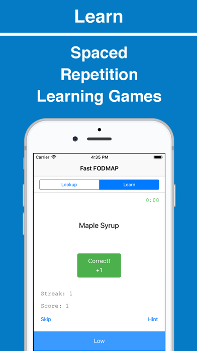 Monash University FODMAP diet app screenshot 2