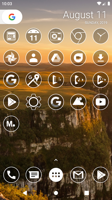 Monoic White Minimal Icon Pack app screenshot 1