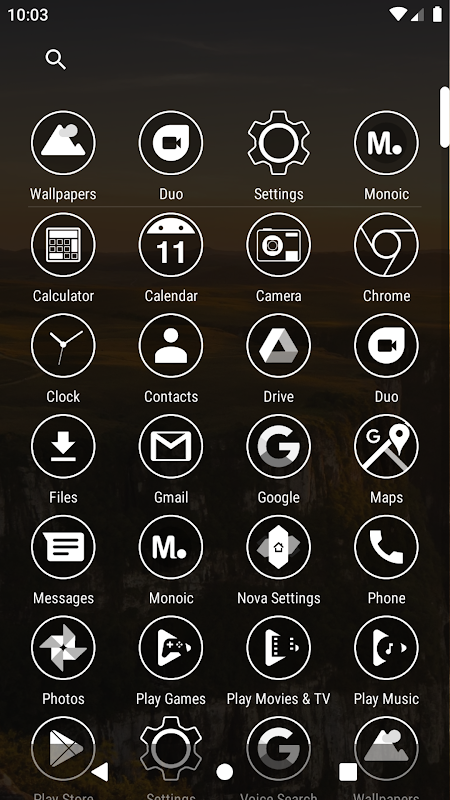 Monoic White Minimal Icon Pack app screenshot 3