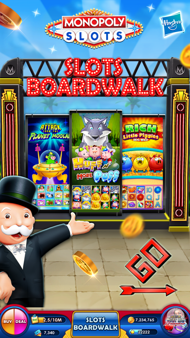 MONOPOLY Slots – Casino Games app screenshot 1