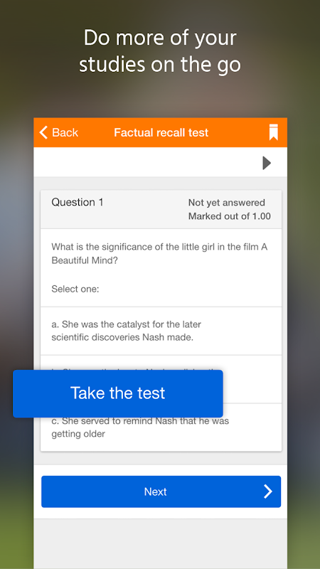 Moodle app screenshot 2