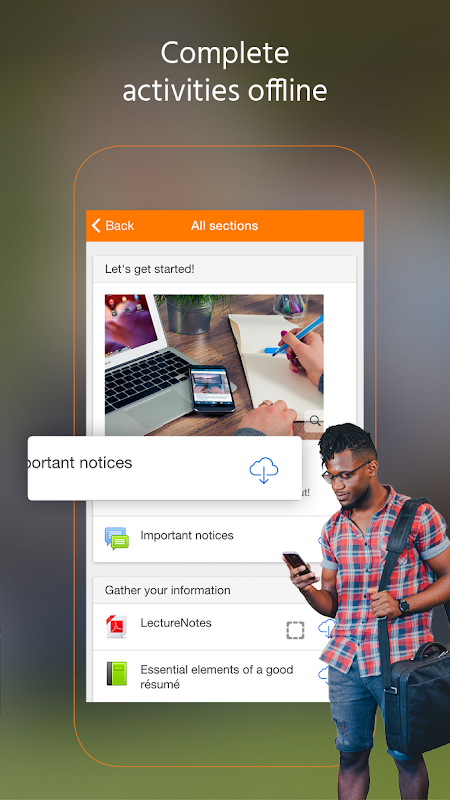 Moodle app screenshot 7