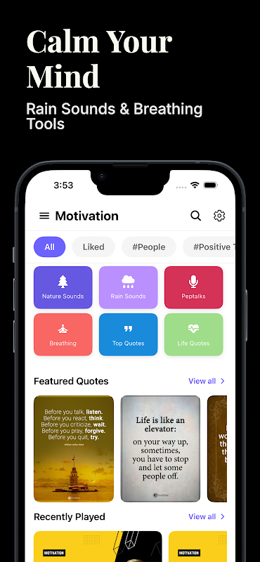 Motivational Quotes – Daily app screenshot 1