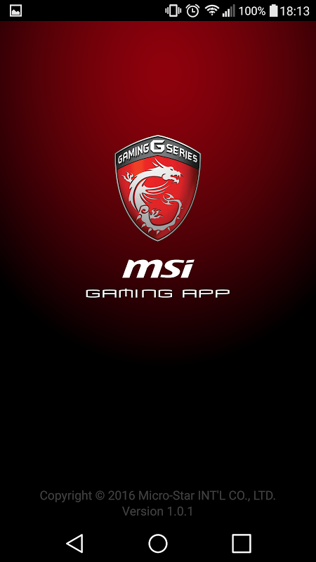 MSI GAMING APP app screenshot 1