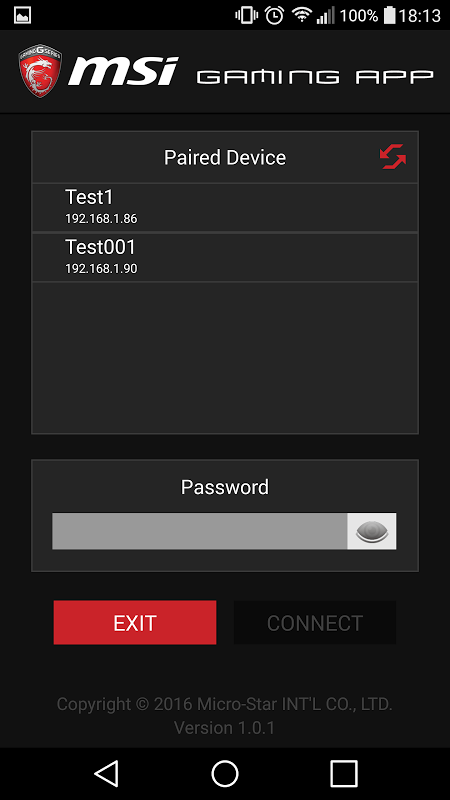 MSI GAMING APP app screenshot 2