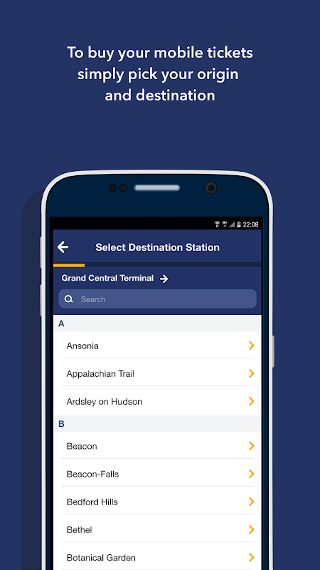 MTA TrainTime app screenshot 2