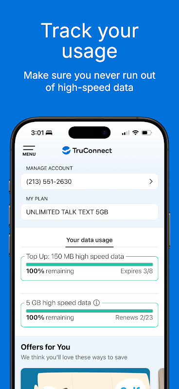 My Account by TruConnect app screenshot 2