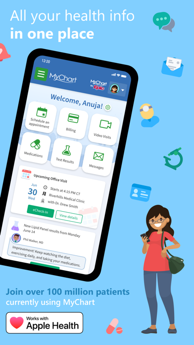 MyChart app screenshot 1