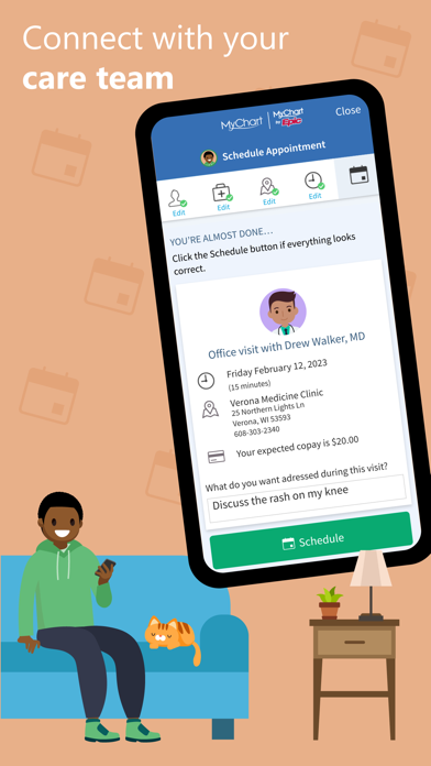 MyChart app screenshot 2