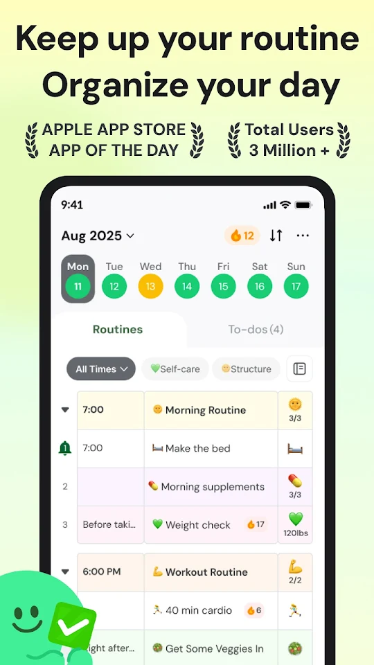My Routine: Daily Organizer app screenshot 2