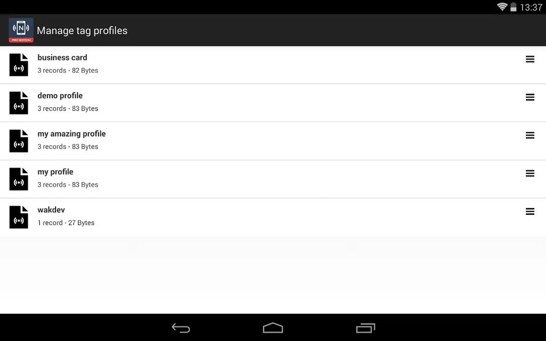NFC Tools – Pro Edition app screenshot 3
