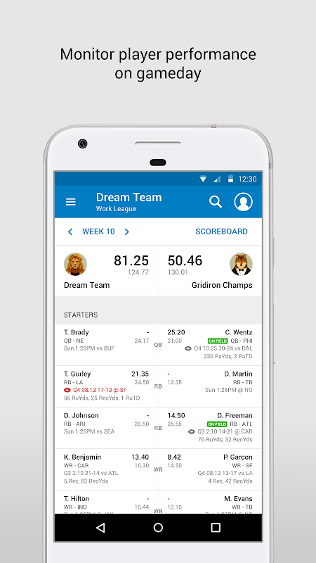 NFL Fantasy Football app screenshot 2
