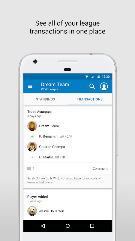 NFL Fantasy Football app screenshot 3